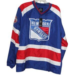 Share New York Rangers Jacket Big Logo Pullover Jacket Large Official NHL New